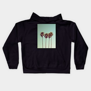 Palm trees, Tropical landscape palms, Sky, Nature print Kids Hoodie